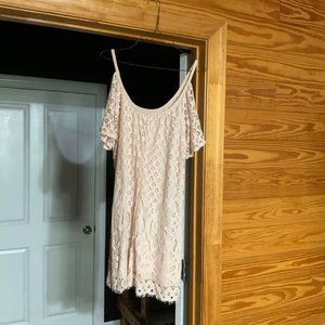 Venus | Medium | Cold Shoulder| Peach Dress